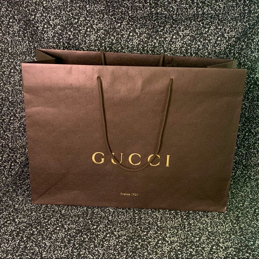Large Brown Gucci Gift Bag